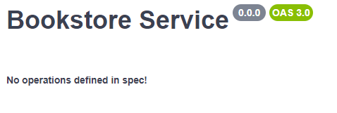 Swagger.io saying there are no operations